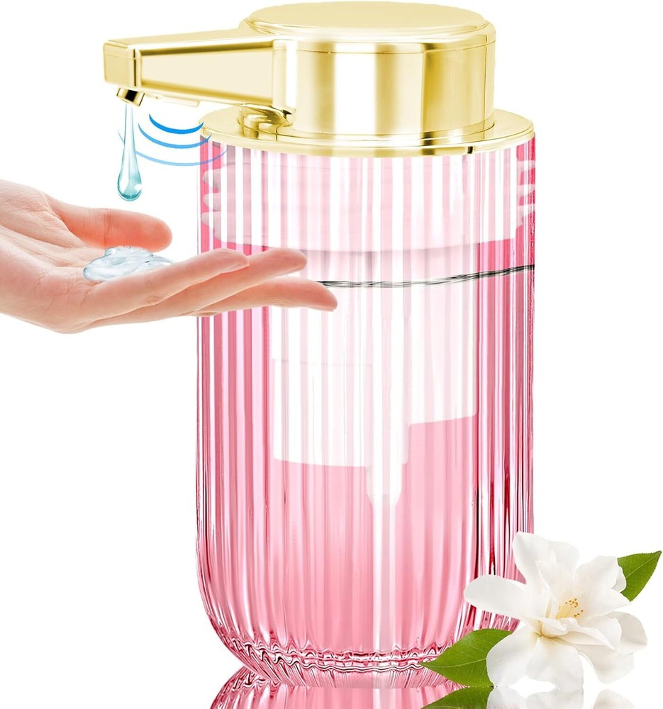 Automatic Touchless Glass Soap Dispenser Rechargeable Liquid Soap Dispenser