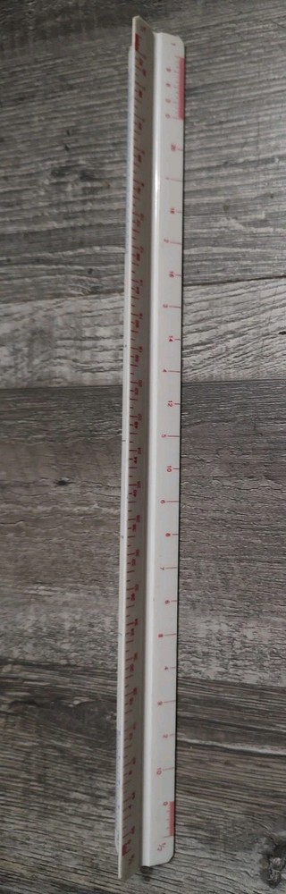 Vintage The C-Thru Ruler Co. TS-656 Engineer Triangular 12" Scale Japan