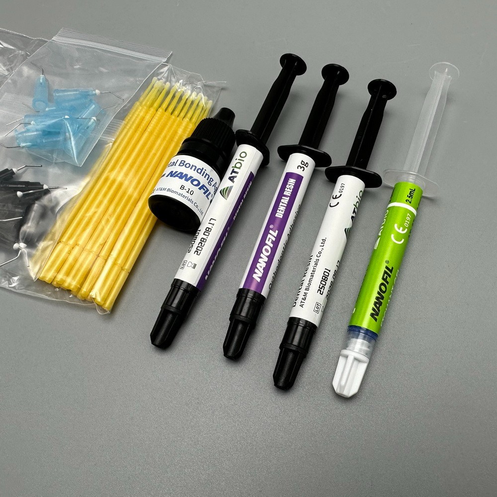 Dental Orthodontic Brackets Bonding Adhesive Braces Light Curing Kit