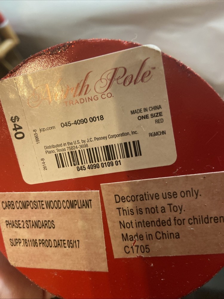 CHRISTMAS NUTCRACKER By NORTH POLE TRADING COMPANY Red Sequins