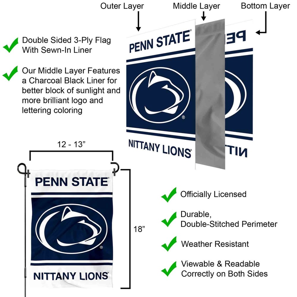 Penn State University Garden Flag and Yard Banner