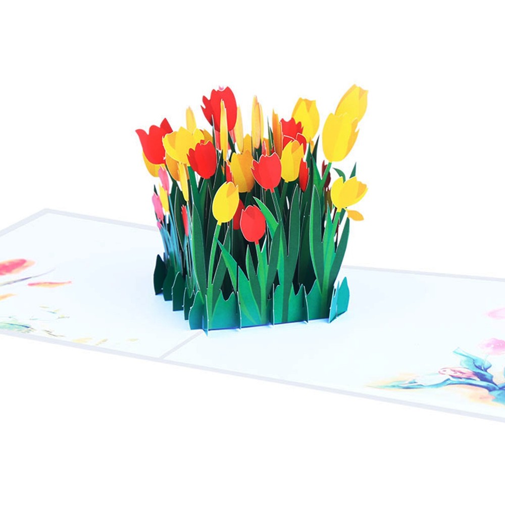 Tulip Flower Pop Up Card