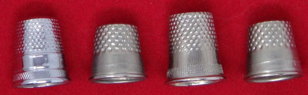 Vintage Silver Thimble Set of Four (4)