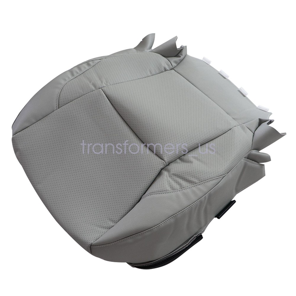 For 2007-2012 Lexus ES350 Passenger Bottom Perforated Leather Seat Cover Gray