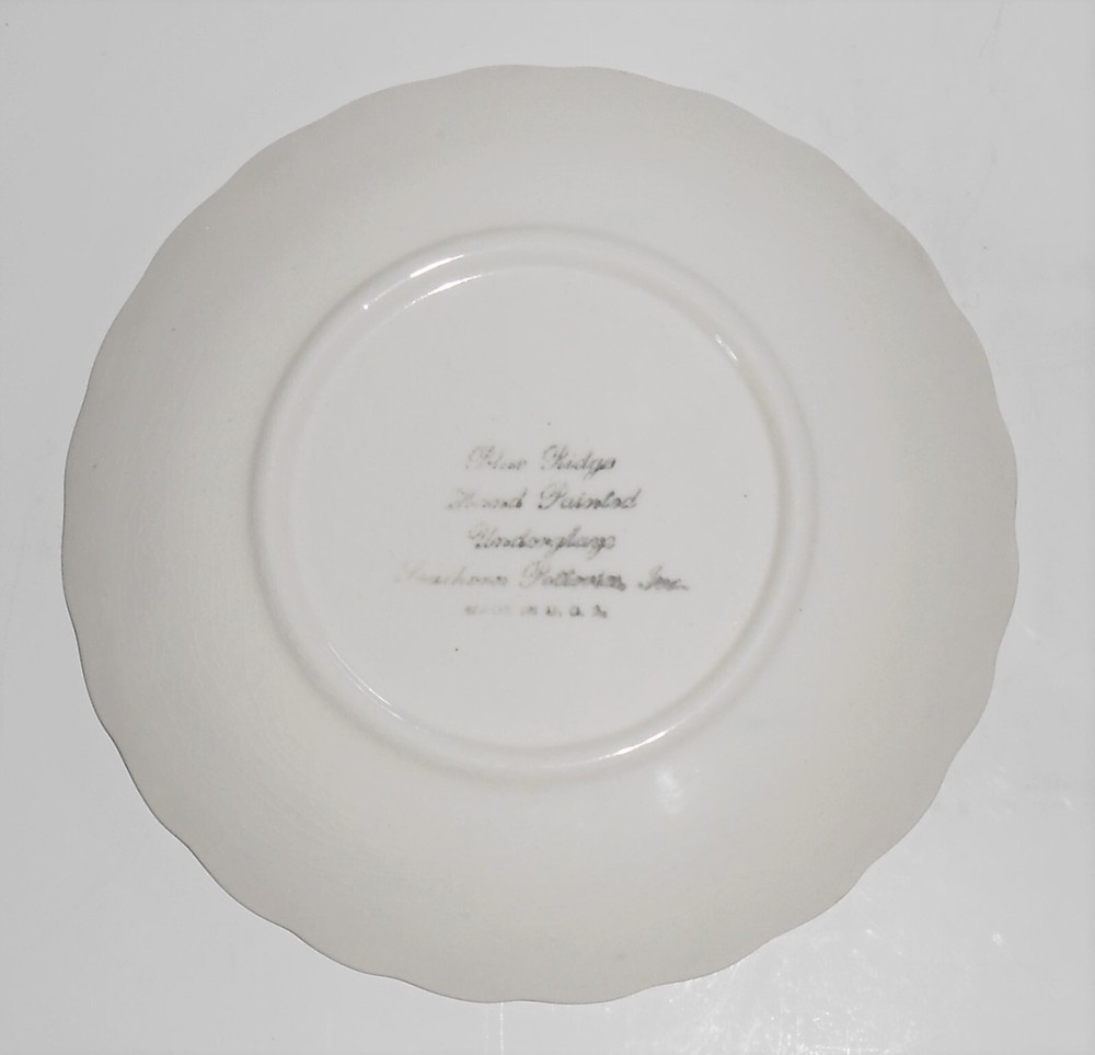 Blue Ridge Pottery Barbara Blue Bread Plate