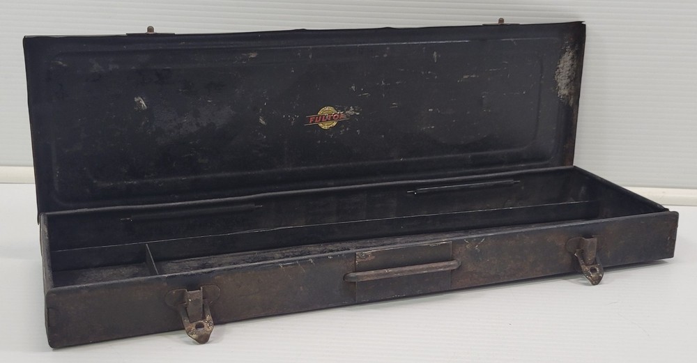 *Y) Vintage Fulton Tools Replacement Socket Drive Metal Carry Case Tool Box