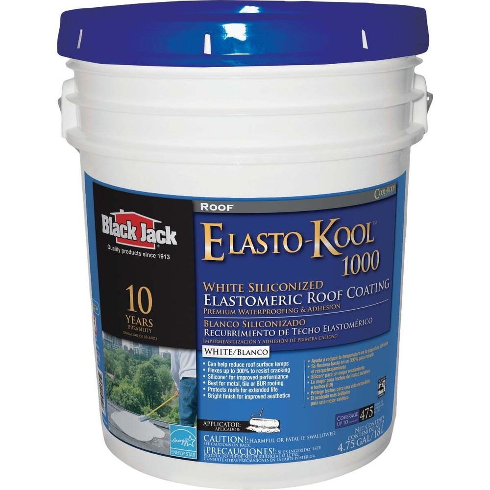 Elasto-Kool 1000 5 Gal. 10-Year White Siliconized Elastomeric Coating