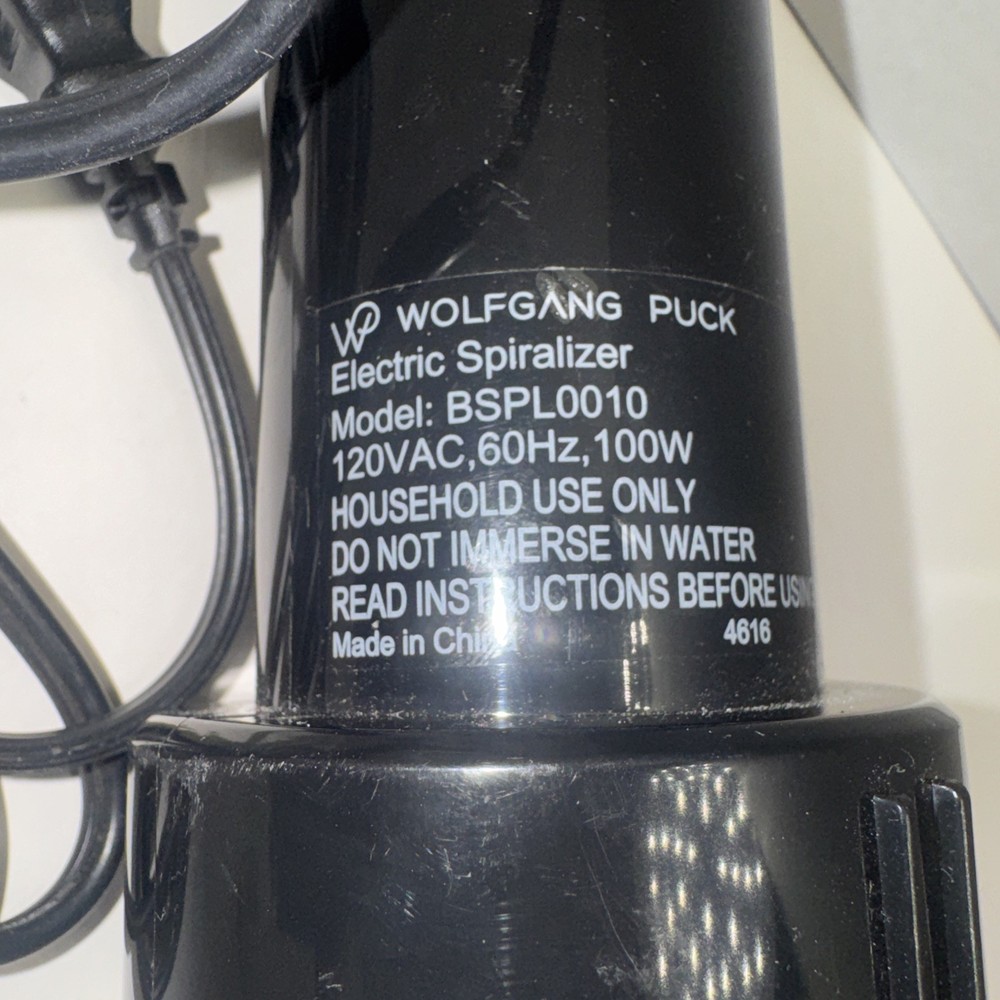 Electric Spiralizer Wolfgang Puck Replacement Handle Only Blue Model BSPL0010