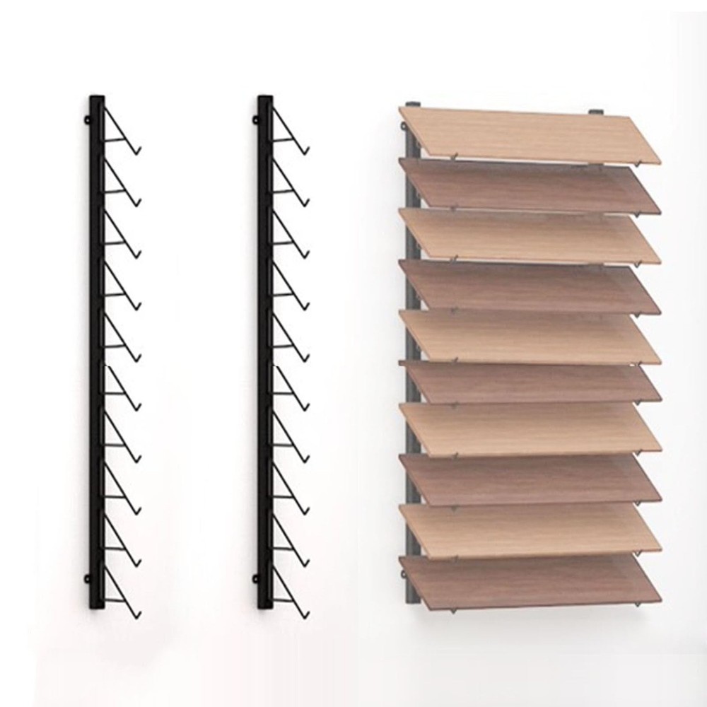 Wall Mounted Floor Tile Storage Rack, 10-Layer Porcelain Sample Display Stand...