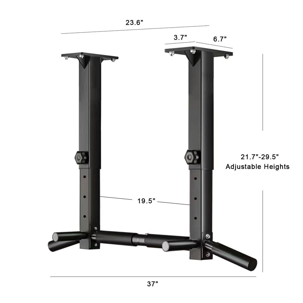 Wall Mount Pull Up Bar, Joist Beam and Rafter Black2