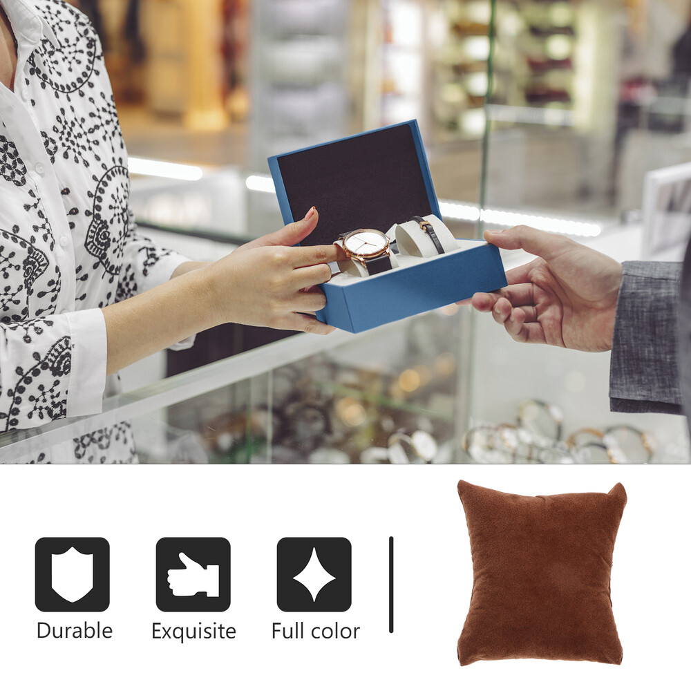 Mini Watch Pillow Bracelet Bangle Display Cushion Jewelry Box Padding