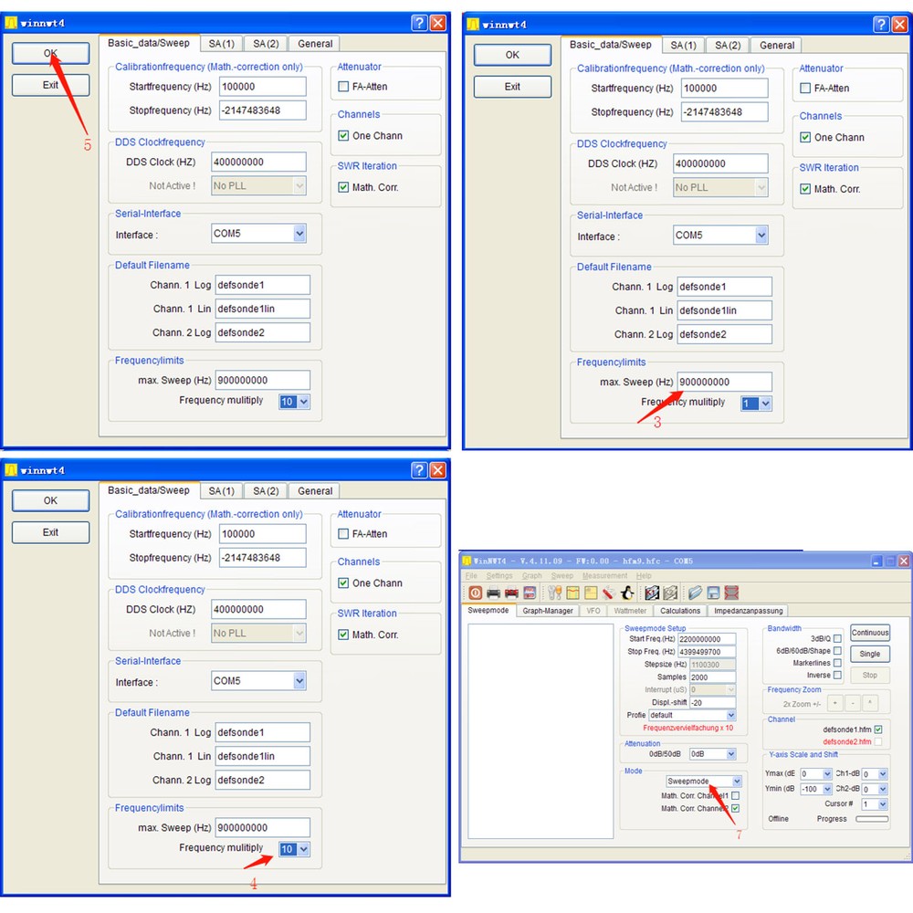 35‑4400MHz Spectrum Analyzer USB2.0 USB3.0 Scalar Network Analyzer W/ Tracking
