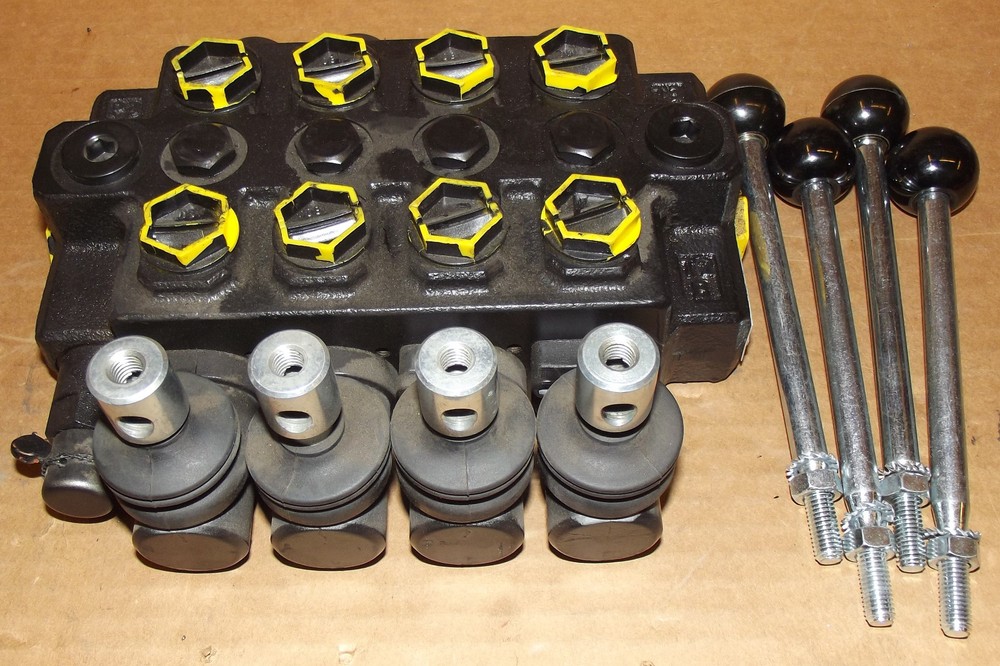 NIMCO CONTROLS 4 SPOOL CONTROL VALVE P2000US CV114 with Handles