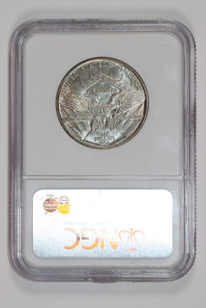 1936 ROBINSON COMMEMORATIVE HALF DOLLAR NGC MS64