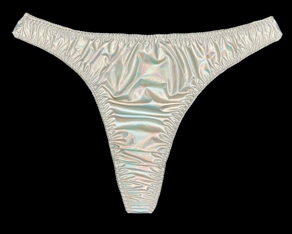 Retro Satin Thong Holographic L
