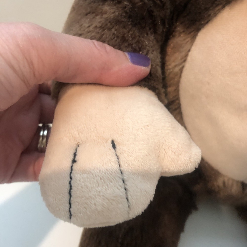Build A Bear Workshop Tan/Brown Soft Cuddly Monkey Stuffed Plush Animal 18"