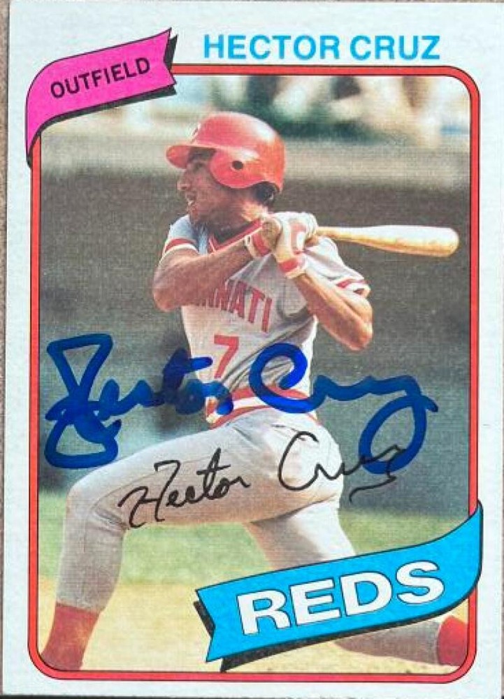 Hector Cruz Autographed 1980 Topps #516