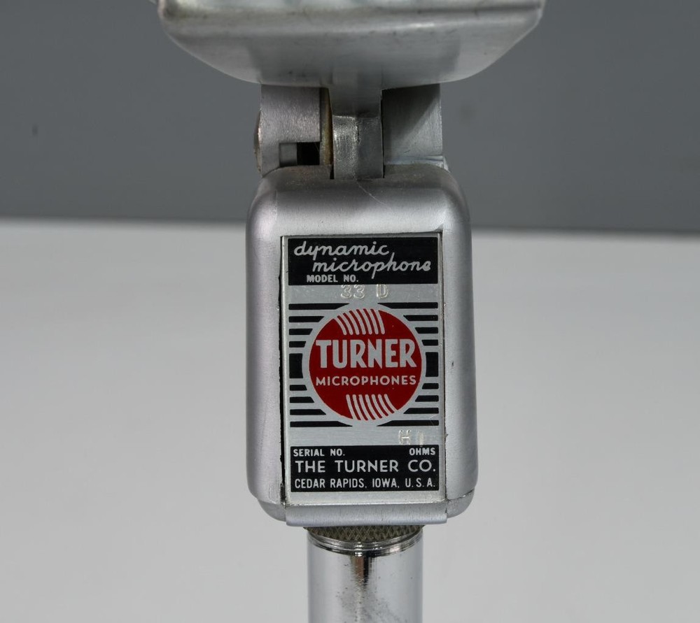 TURNER 33D HIGH Z MICROPHONE in WORKING CONDITION