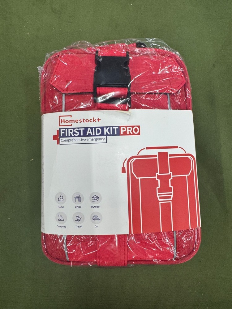 Comprehensive First Aid Kit with Labeled Compartments, Molle System