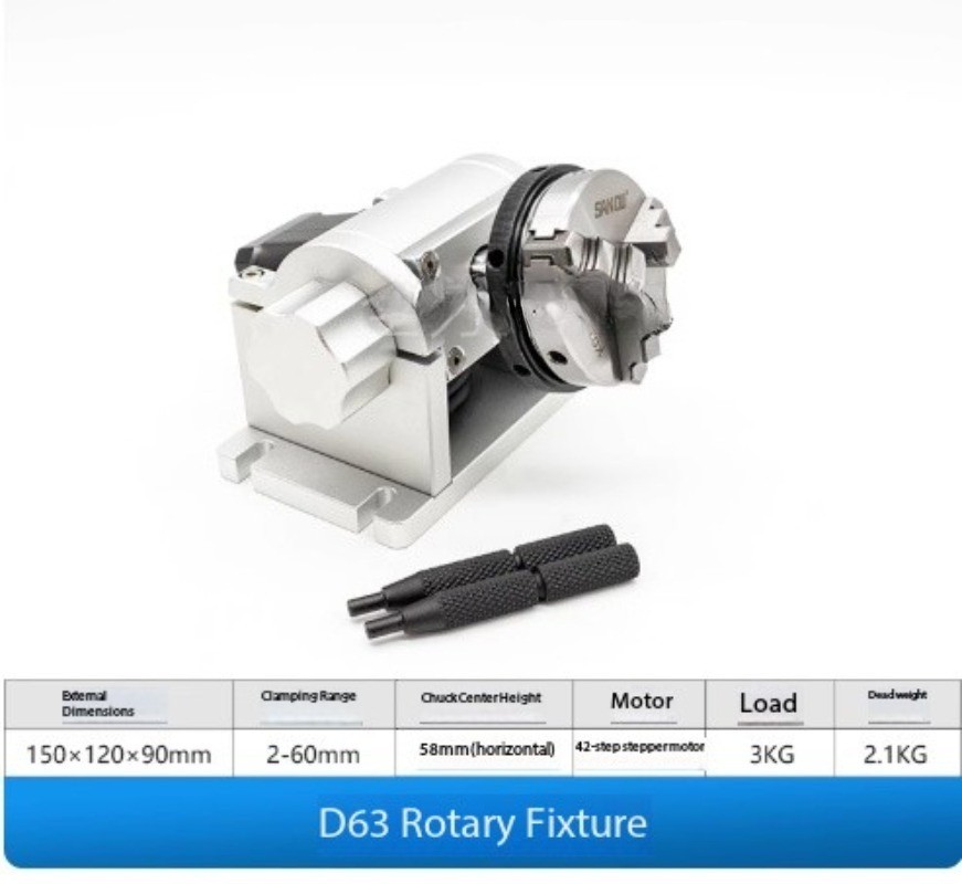 Rotating Marking Workbench with Adjustable Angle Three-Jaw Rotary Clamping
