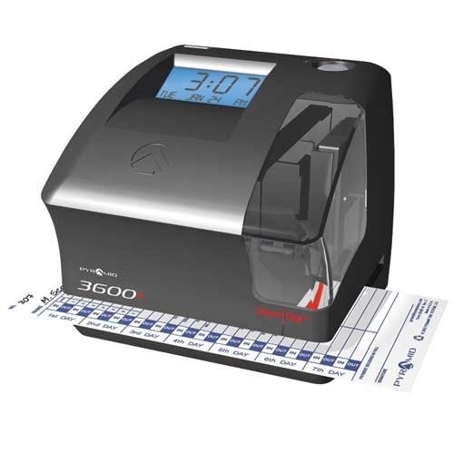 Pyramid Time Systems - 3600SS Dual Function Employee Time Clock and Document