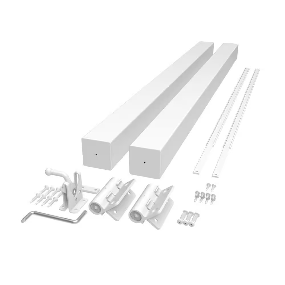 Versarail Classic 42 In. White Aluminum Gate Kit