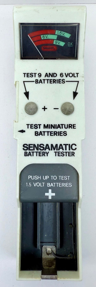 Vintage Snapit Sensamatic Battery Tester 1981