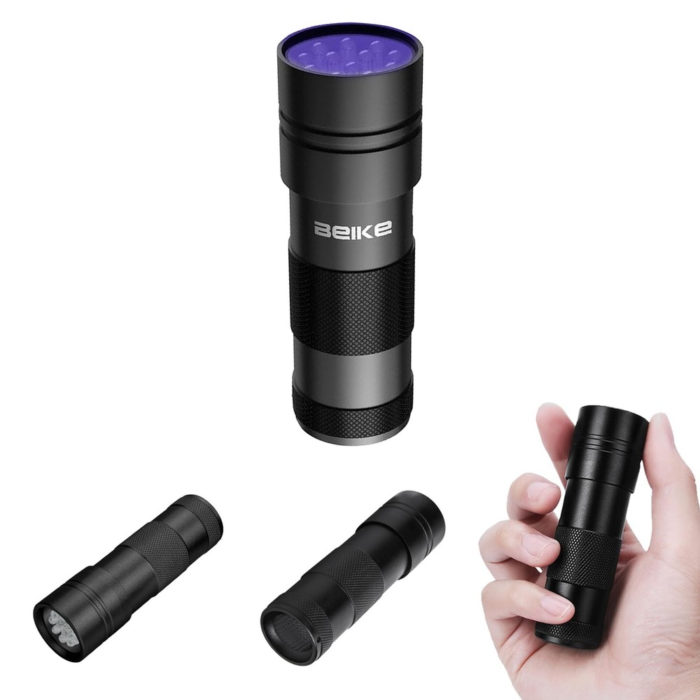 UV Flashlight Black Light–Small Portable Mini 12 LED Blacklight Flashlight fo...