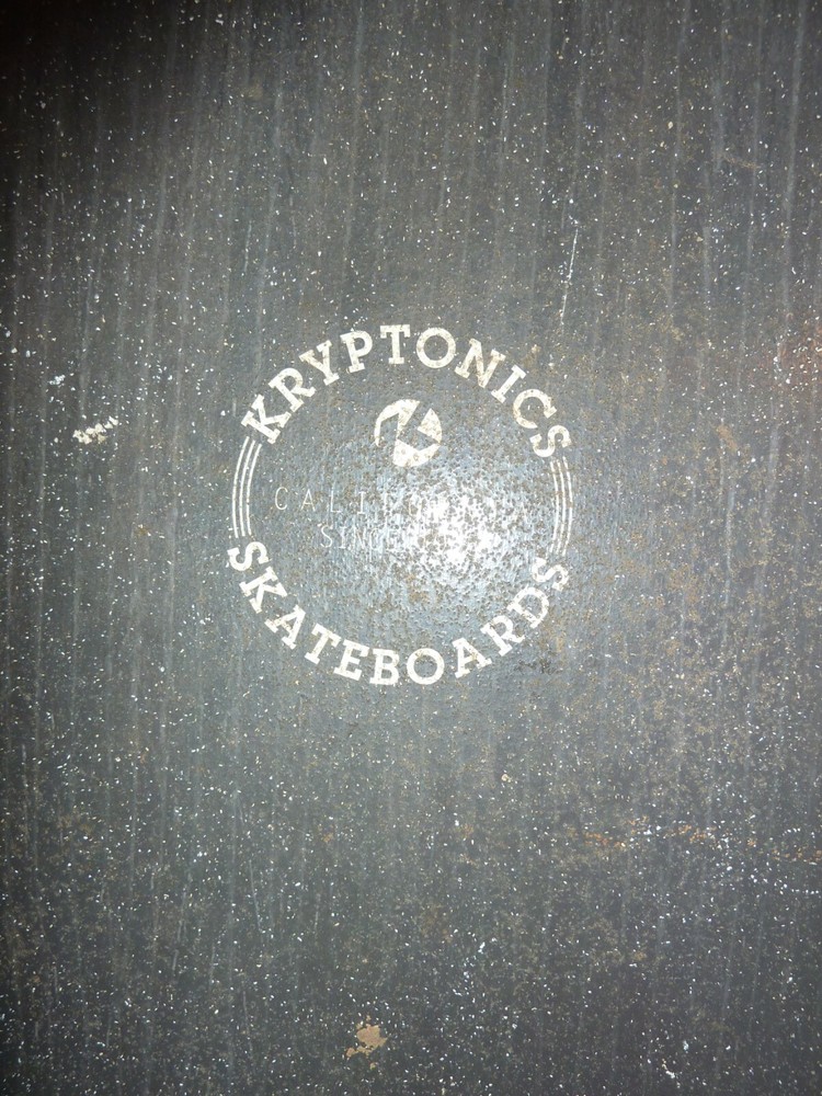 Kryptonics Longboard Skateboard Deck Tidal Wave Bottom 165848
