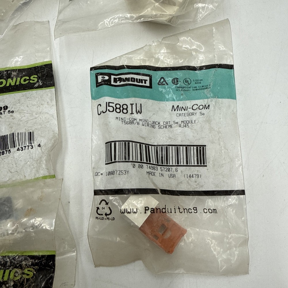 Panduit Ortronics LOT Mini-Com Frames Covers Plates Jacks