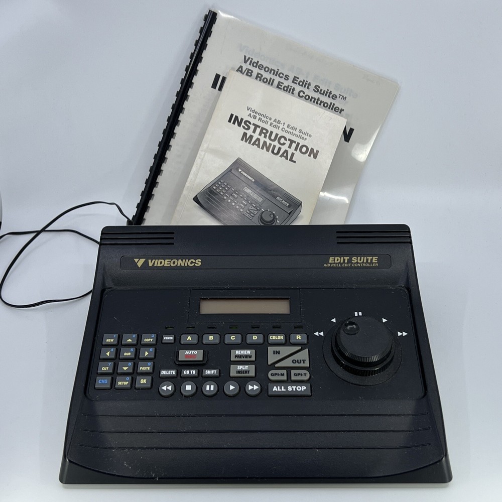 Videonics AB-1 Edit Suite A/B Roll Video Controller With Manuals