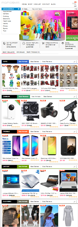 Ready made Drop shipping website Free hosting & set up , Generic items