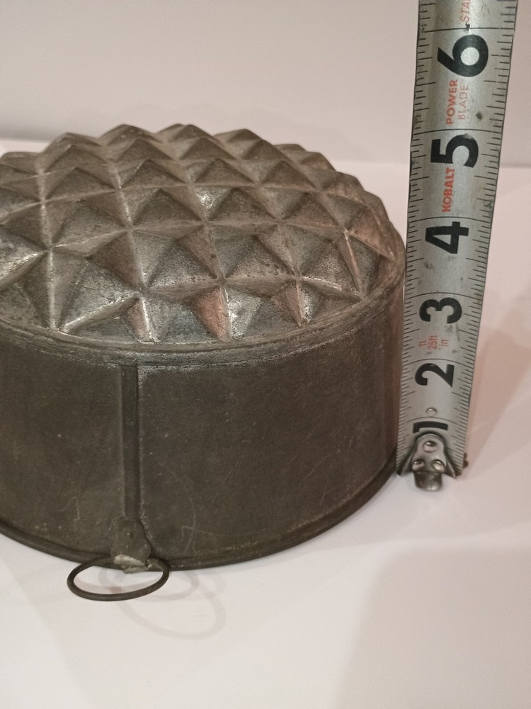 Vintage Baking Tin Pan With Raised Starburst Pattern