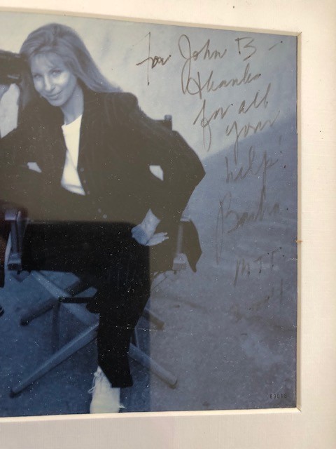 BARBARA STREISAND SIGNED CD COVER LOA JSA