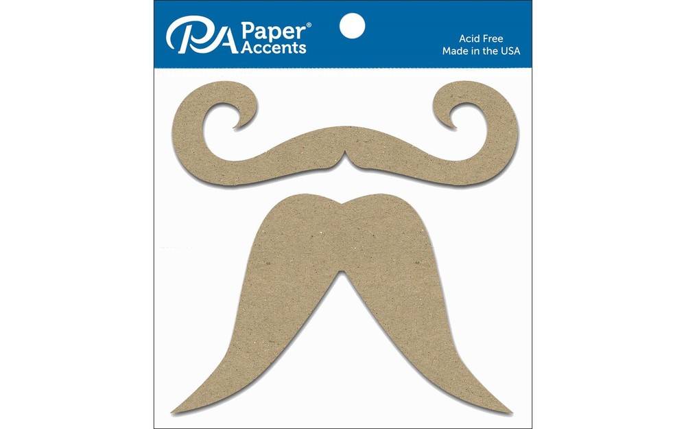 Chip Shape 8pc Mustache #2 Natural