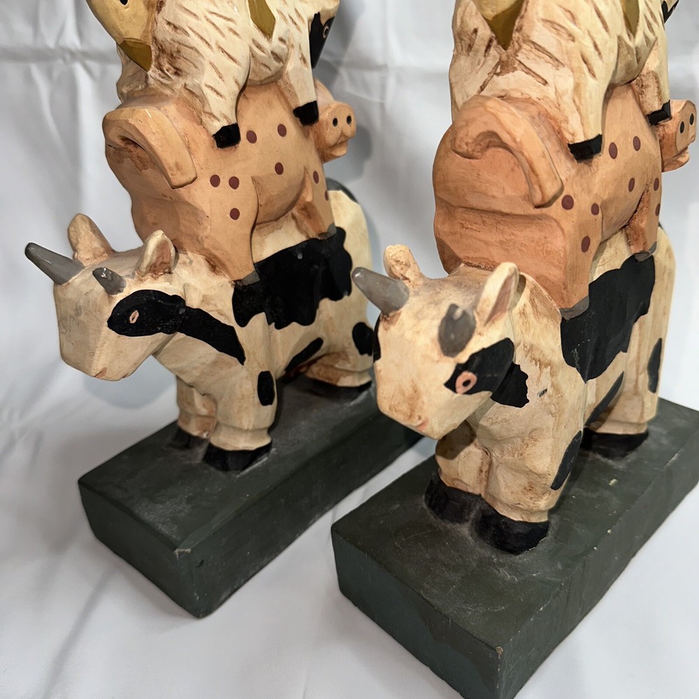 Farm Animals Statue Candle Holder 10"
