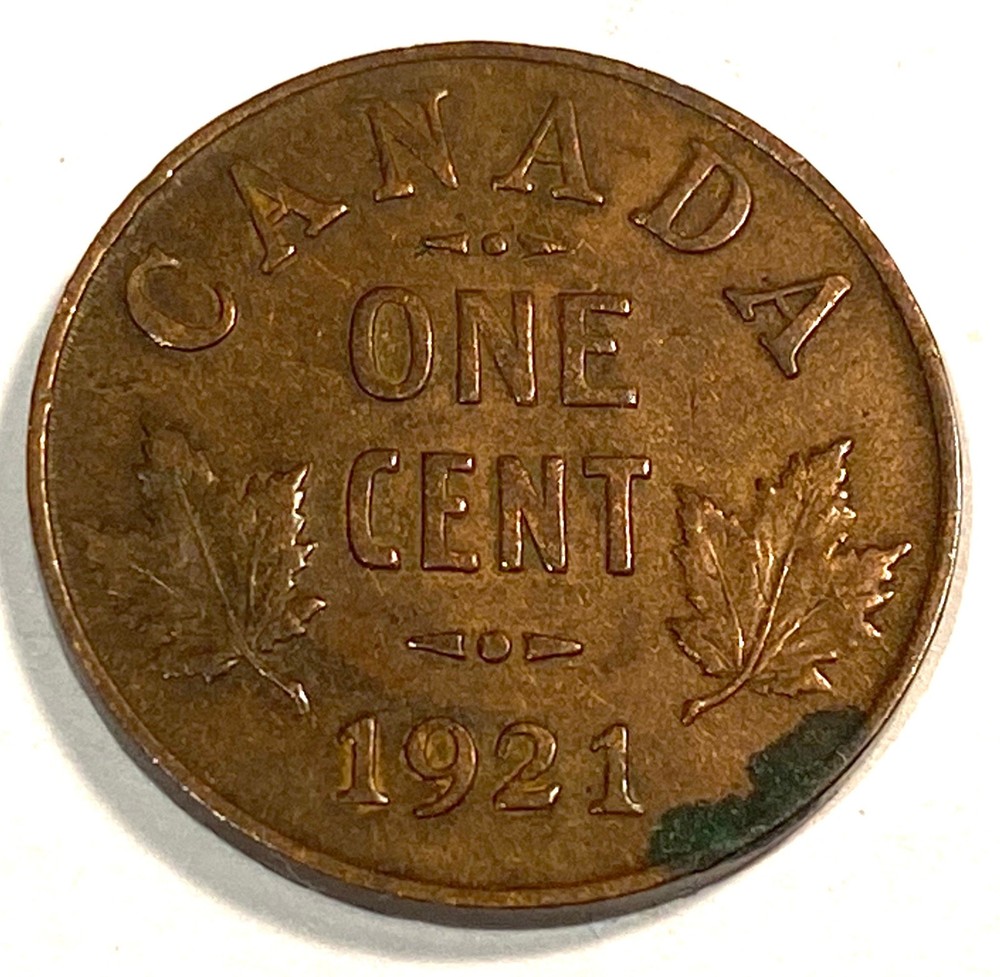 1921 Canada 1 One Cent WOW
