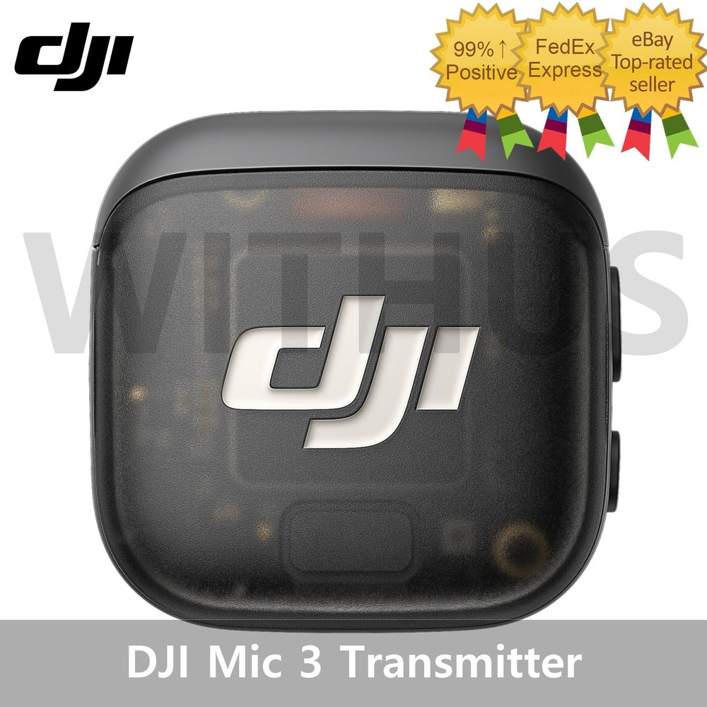 DJI Mic 3 Transmitter Wireless Microphone / Shadow Black / No Tariffs In US=