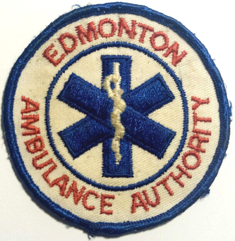 Vintage Edmonton Alberta Ambulance Authority Patch Badge Crest