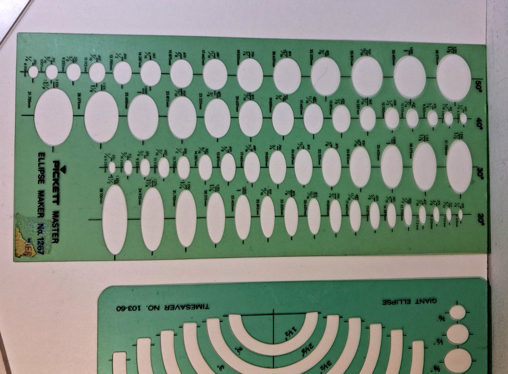 VTG Lot Architectural Engineer Engineering Drafting Templates Tools Stencils