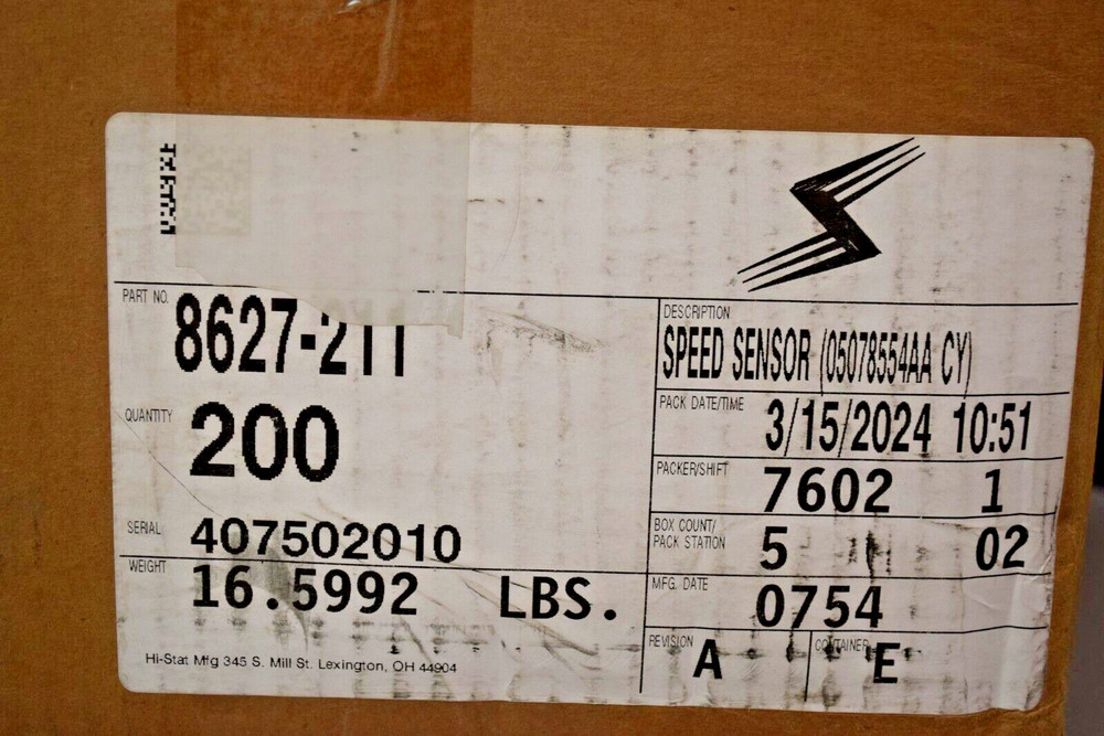 2007+ Chrysler Dodge Ram 62TE Transmission Input Output Sensor Mopar 5078554AA