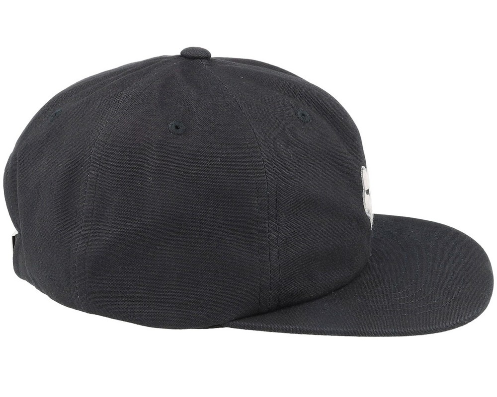 FOX Racing Alfresco Strapback Adjustable Hat - Black - Iconic Fox Head Logo NWT