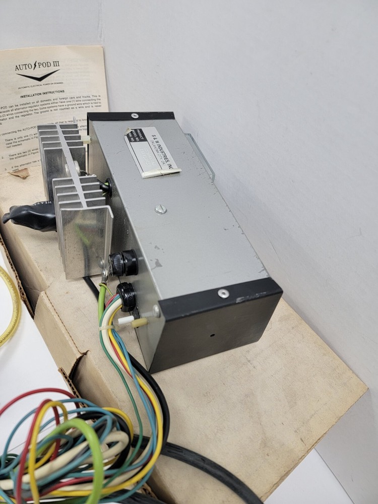 Vintage S&W Industries Auto Pod 5 Power Inverter Solid State Automatic Controls