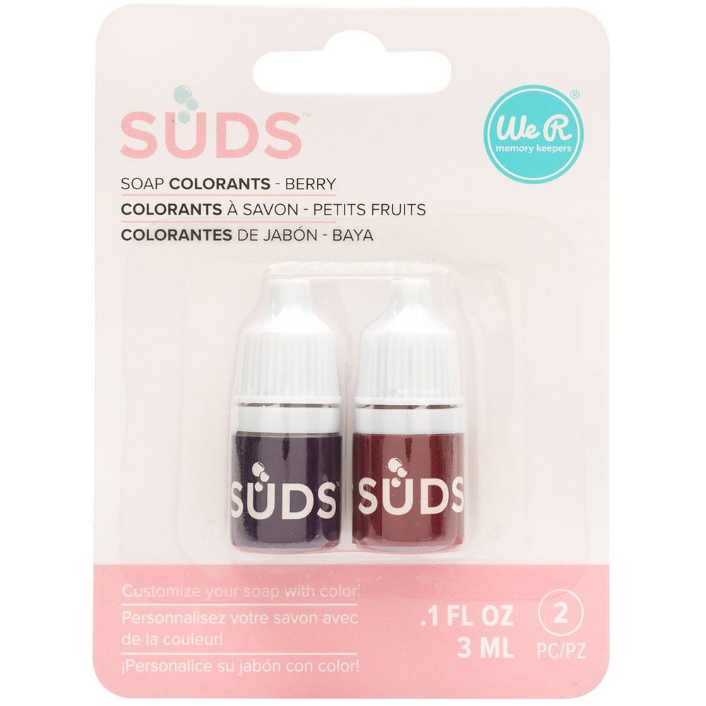 We R SUDS Soap Maker Colorant 3ml 2/Pkg-Berry