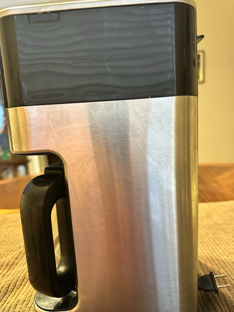 Braun 12 Cup Programmable BrewSense Drip Coffee Machine Stainless/White TESTED