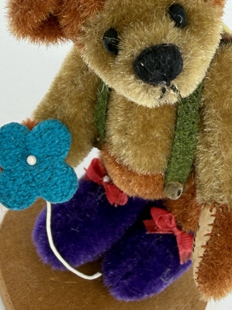 Handmade Miniature Bear Bug Flower Signed “FIGIS” by Sally Lambert