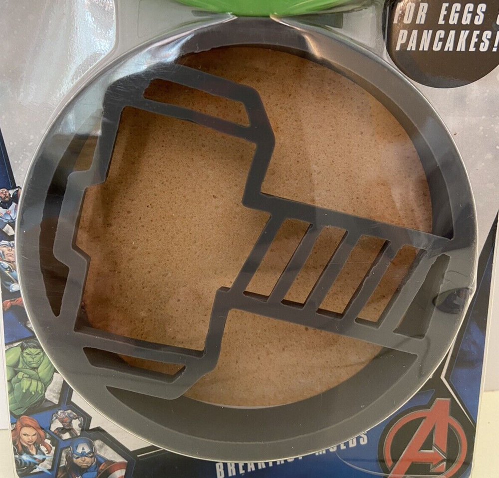 2 Marvel Avengers Silicone Pancake and Egg Breakfast Molds