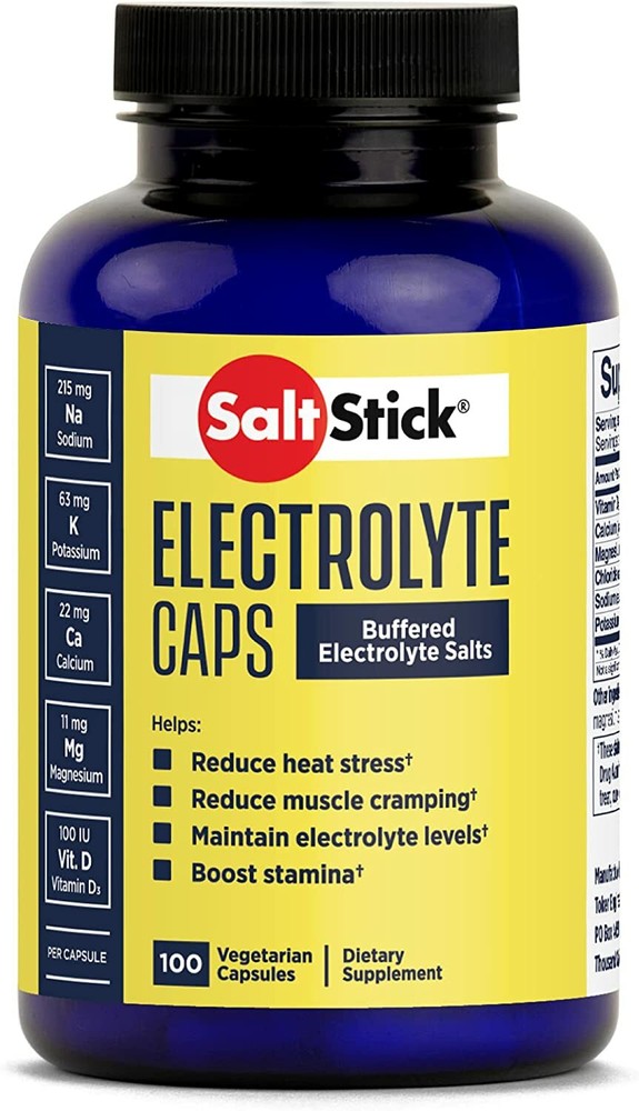 SaltStick Caps, Electrolyte Replacement Capsules, 100 Count Bottle