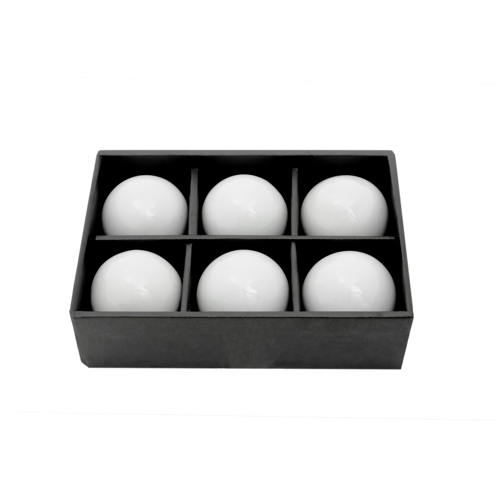 3" White Porcelain Decorative Ball Set
