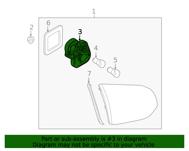 Genuine Volkswagen Socket Plate 5k0945260
